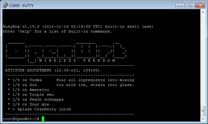 Openwrt Recovery Serial